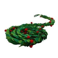 Christmas Felt Garland Leaves Berries Bunting for Photo Props Wall Mantel