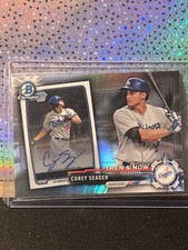2017 Topps Chrome - Bowman Then and Now Corey Seager #BTN-8