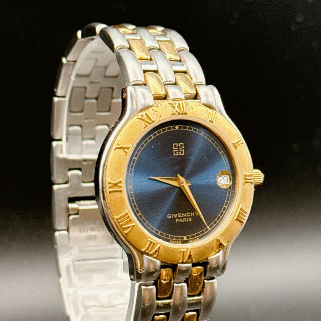 Givenchy Romain Women's Quartz Watch Unisex Silver Gold 3ATM Used thumbnail 3