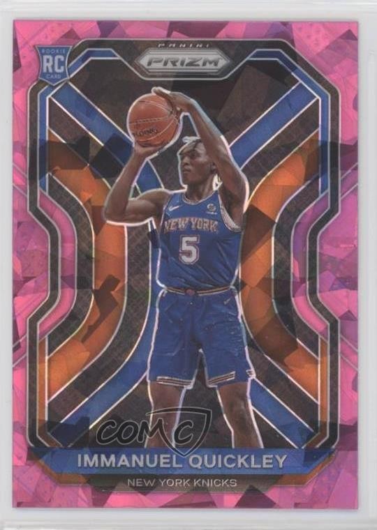 2020-21 Panini Prizm Pink Ice Prizm Immanuel Quickley #296 2l4