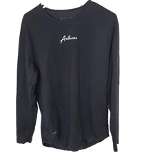 BYLT Shirt Drop Cut Lux T-Shirt Men M Black Athletic Stretch LS Activewear Gym