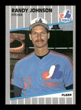 1989 Fleer #381 - Randy Johnson Black Out Variation