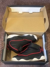 Jordan Pro Strong TD Toddler Kids Shoes Black-University Red NM w/Box