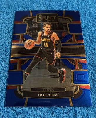 2023-24 Panini Select - Trae Young #43 Blue Select - Free Shipping/Toploader