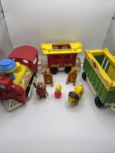 Vintage 1973 Fisher Price Little People Family Circus Train 991 • INCOMPLETE