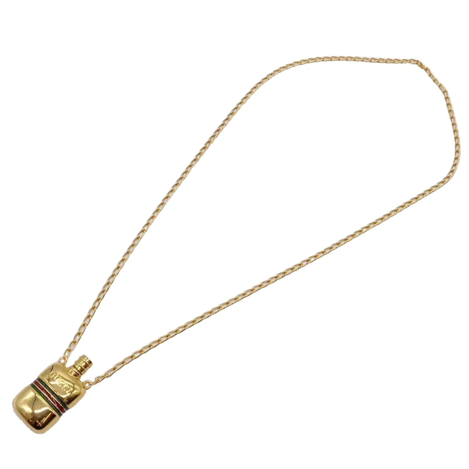 Collier Gucci métal doré bijou authentique