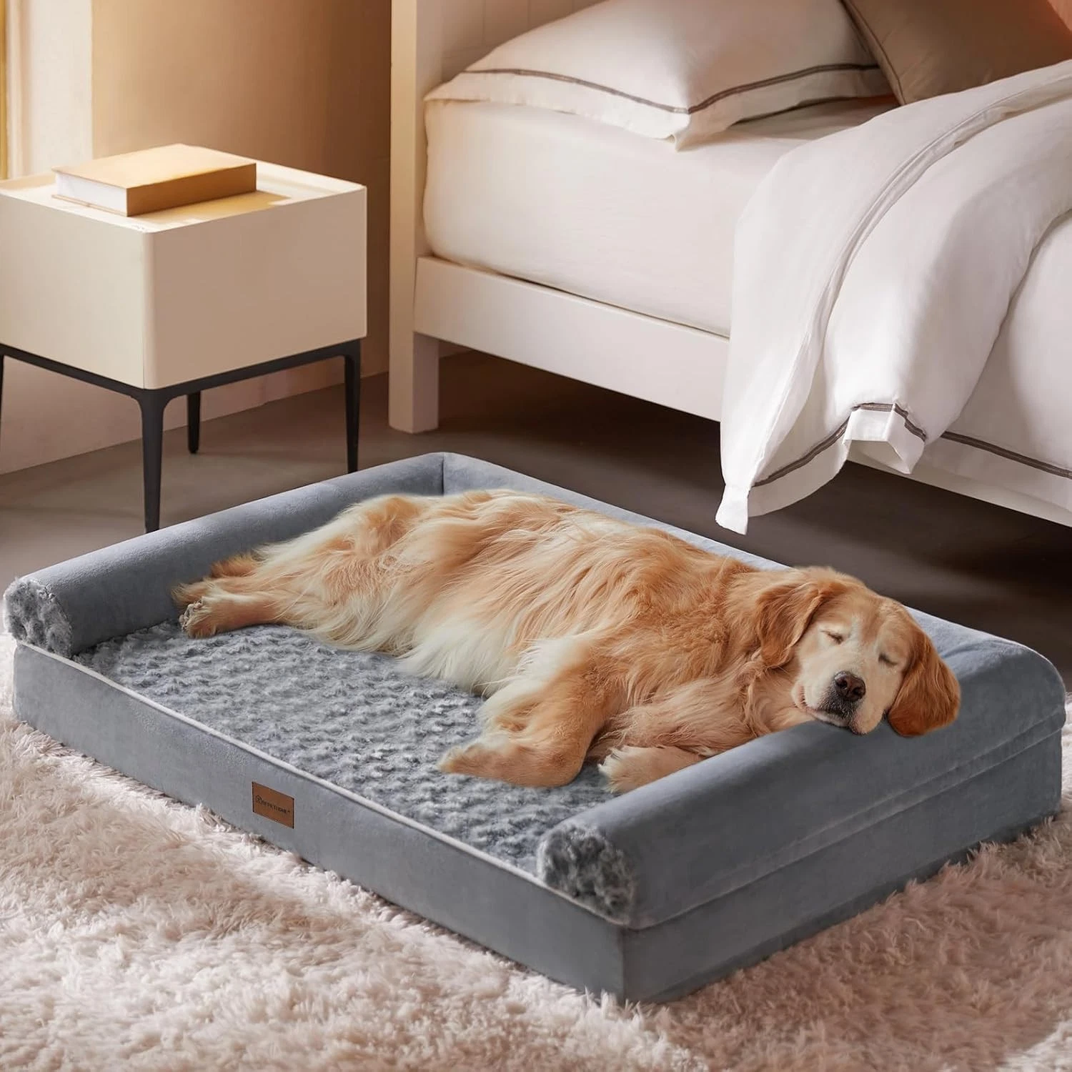 Orthopedic Dog Bed Medium | Waterproof Pet Couch Removable Washable Cover
Opens in a new window or t