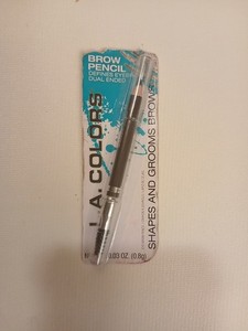 L.A. Colors Brow Pencil Defines Eyebrows Dual Ended BBP920 Medium Spoolie