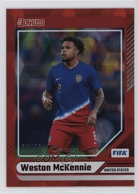 2024-25 Panini Donruss FIFA Red Cubic 39/99 Weston McKennie #12 04gw