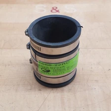 Fernco 1056-22RC PVC Shielded Coupling, 2" To 2", Cast Iron Or Plastic - USED