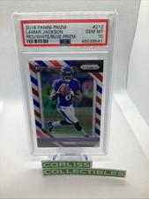 2018 Prizm Lamar Jackson Red/White/Blue Prizm ROOKIE (RC) PSA 10 GEM MINT🔥💎📈