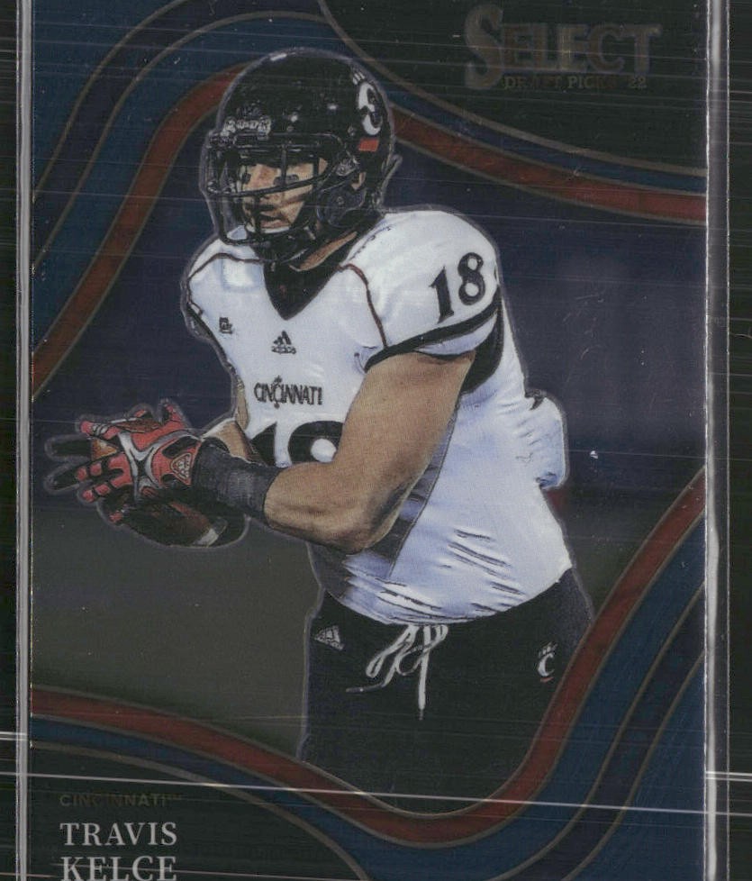 2022 Panini Select Draft Picks #128 Travis Kelce Blue (Retail Base)