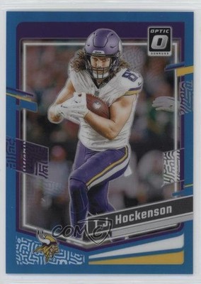2023 Panini Donruss Optic Aqua Prizm 92/299 TJ Hockenson #127 15wb