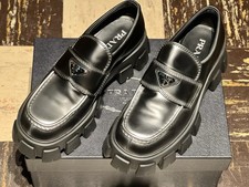 PRADA Men's Leather Monolith Loafers