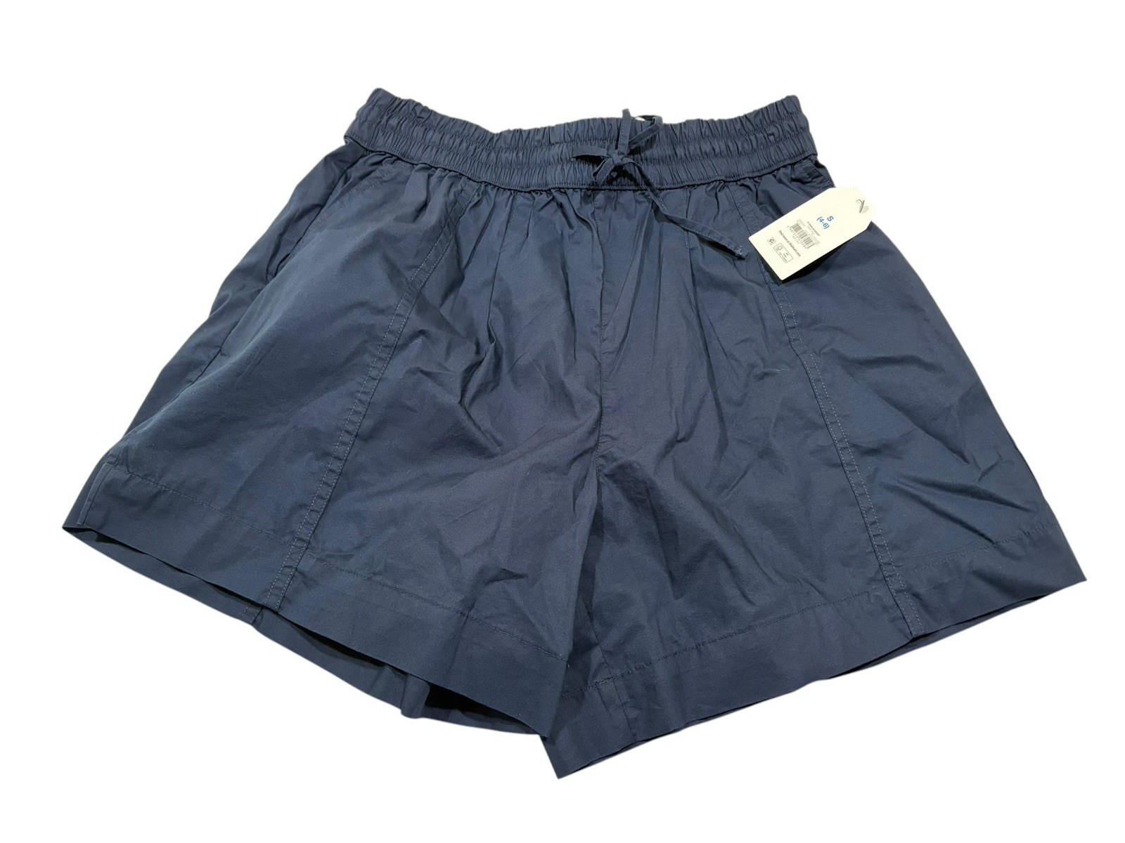 Time and Tru Women's Pull-On Shorts Small Navy Blue Cotton Blend NWT