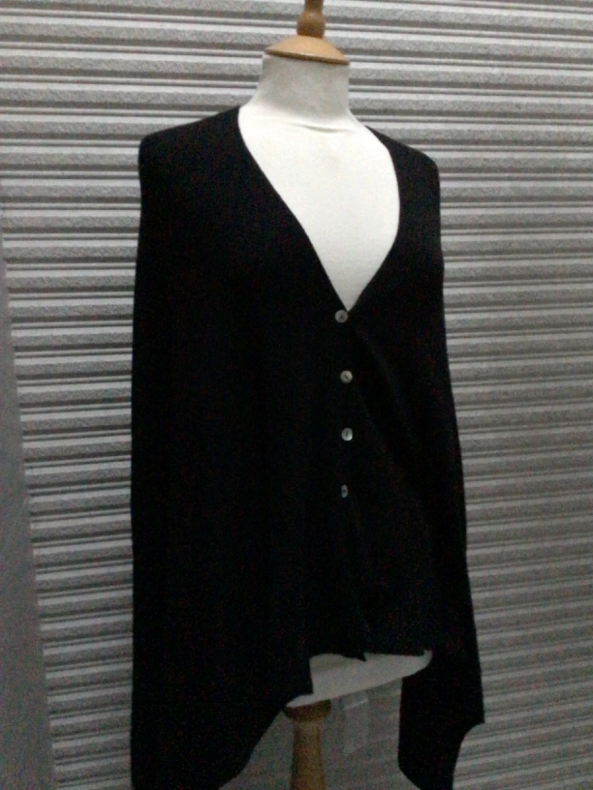 My Story poncho/cardigan one size, mixed fibres, new/unworn, very versatile wear