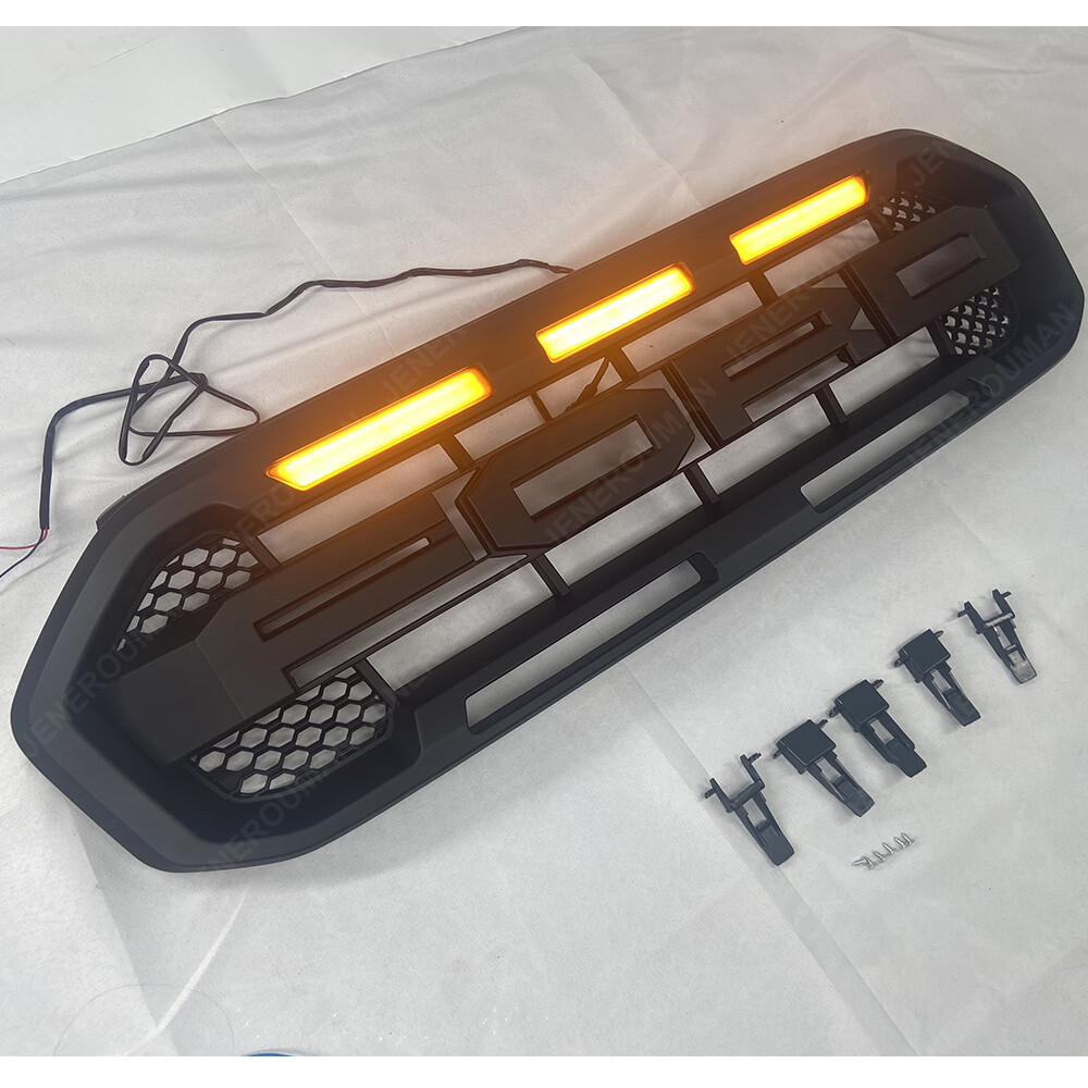 Raptor Style Grille Front Grille For Ranger Accessories 2019-2023 W/ LED Lights