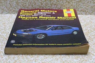 1995-2004 Haynes Repair Manual 38016 General Motors Cavalier and Sunfire COMPLET