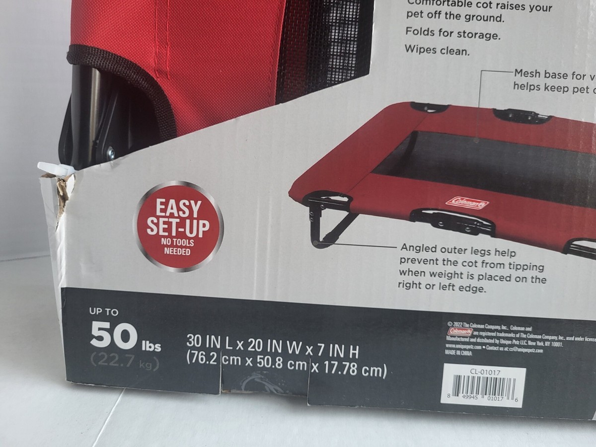 Lit Pliant Coleman Elevated Pet Travel Cot At Isaac Perdriau Blog