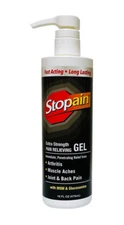 Stopain Extra Strength Pain Relief Gel 16oz Pump
