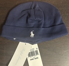 Polo Ralph Lauren Baby  s Cotton Interlock Hat. One Size / 43cm. New With Tags