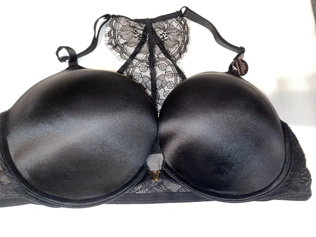 VICTORIA SECRET BOMBSHELL BRA ADD 2 CUP PLUNGE Super Push UP NEW