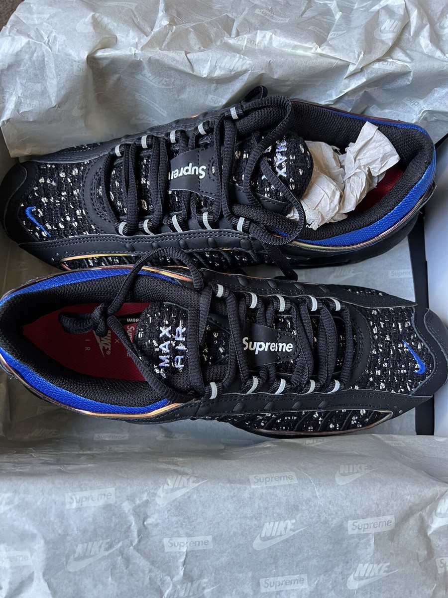 Size 9 - Nike Air Max Tailwind 4 x Supreme Black Cobalt 2019 Brand