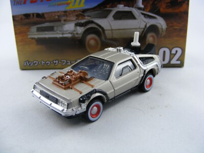 DeLorean Time Machine BTTF 3, Takara Tomy Tomica Premium Unlimited #02, ca.1/64