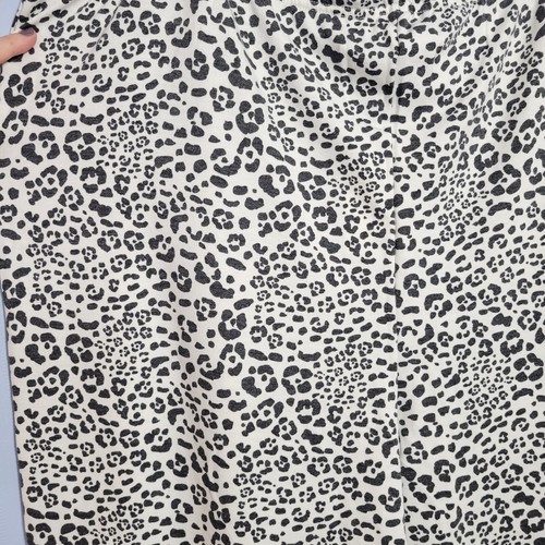 Como Blu Woman 2X Black White Animal Print Drawstring Lounge Pajama Pants - Picture 7 of 10