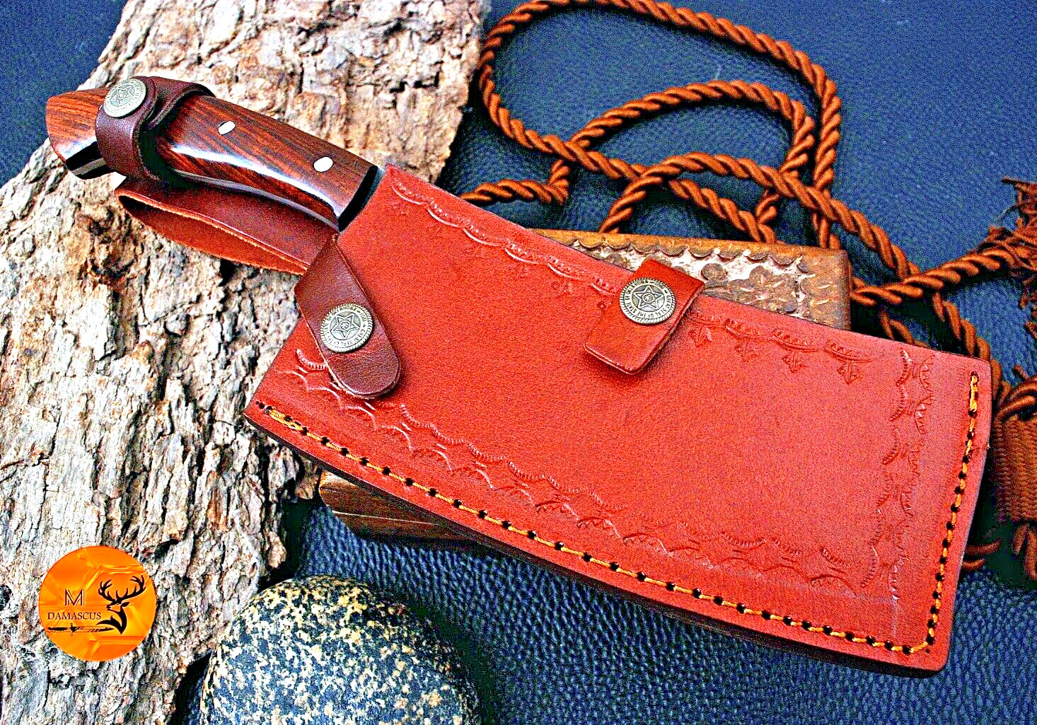 CUSTOM MADE FORGED CARBON STEEL CLEAVER MEAT CHOPPER BUTCHER KNIFE 1806