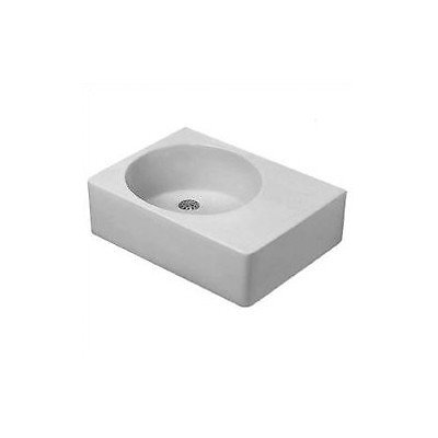 Duravit 685600000 Washbasin 24 1/4'' Scola with overflow, white bowl on right sid