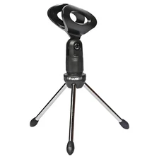 5Core Desktop Mic Stand Tripod Universal Desk Microphone Holder Table Top Stand