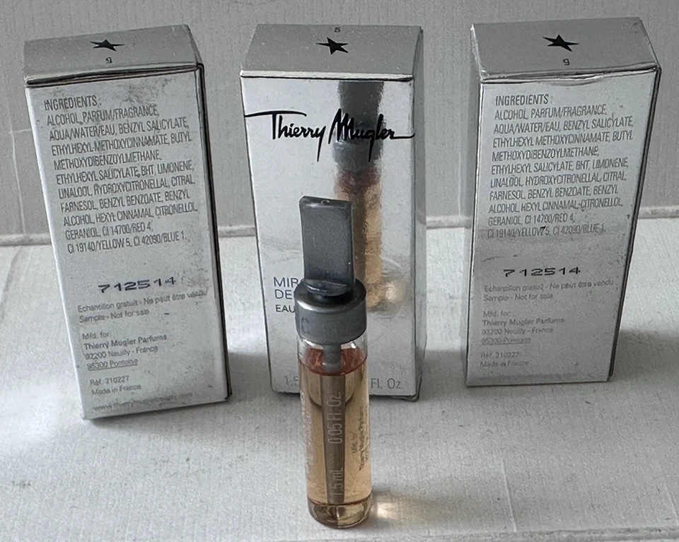 Thierry Mugler MIROIR DES ENVIES 3 x 1,5 ml EDP Splash Vial Mujer Nuevo en Caja-3 piezas Foto 2 de 2