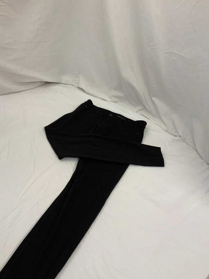 Pantalones de mezclilla Joe's talla 25 para mujer negros ajustados rayón nailon como nuevos EE. UU. YGI P1-792 Foto 3 de 4