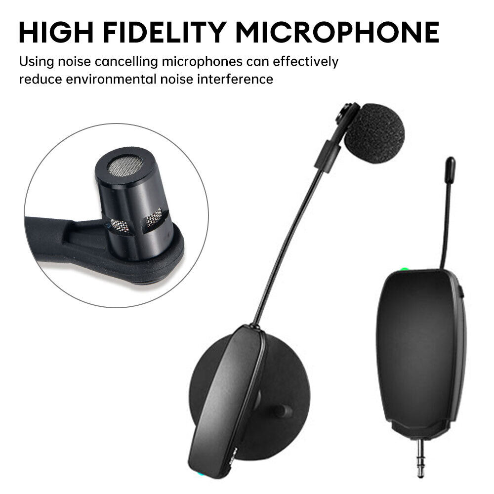 Wireless Flute Microphone Tie on Music Instrument Microphone Wireless Mic System