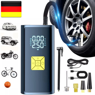 150 PSI Elektrische Luftpumpe 8000mAh Akku Auto Fahrrad Inflate Luftkompressor