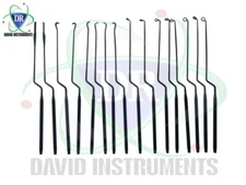 Hardy Pituitary Neuro Curettes Surgery Set Of 16 Pcs Surgical Instruments