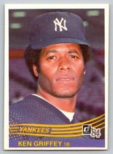 1984 Donruss - Ken Griffey Sr. #613