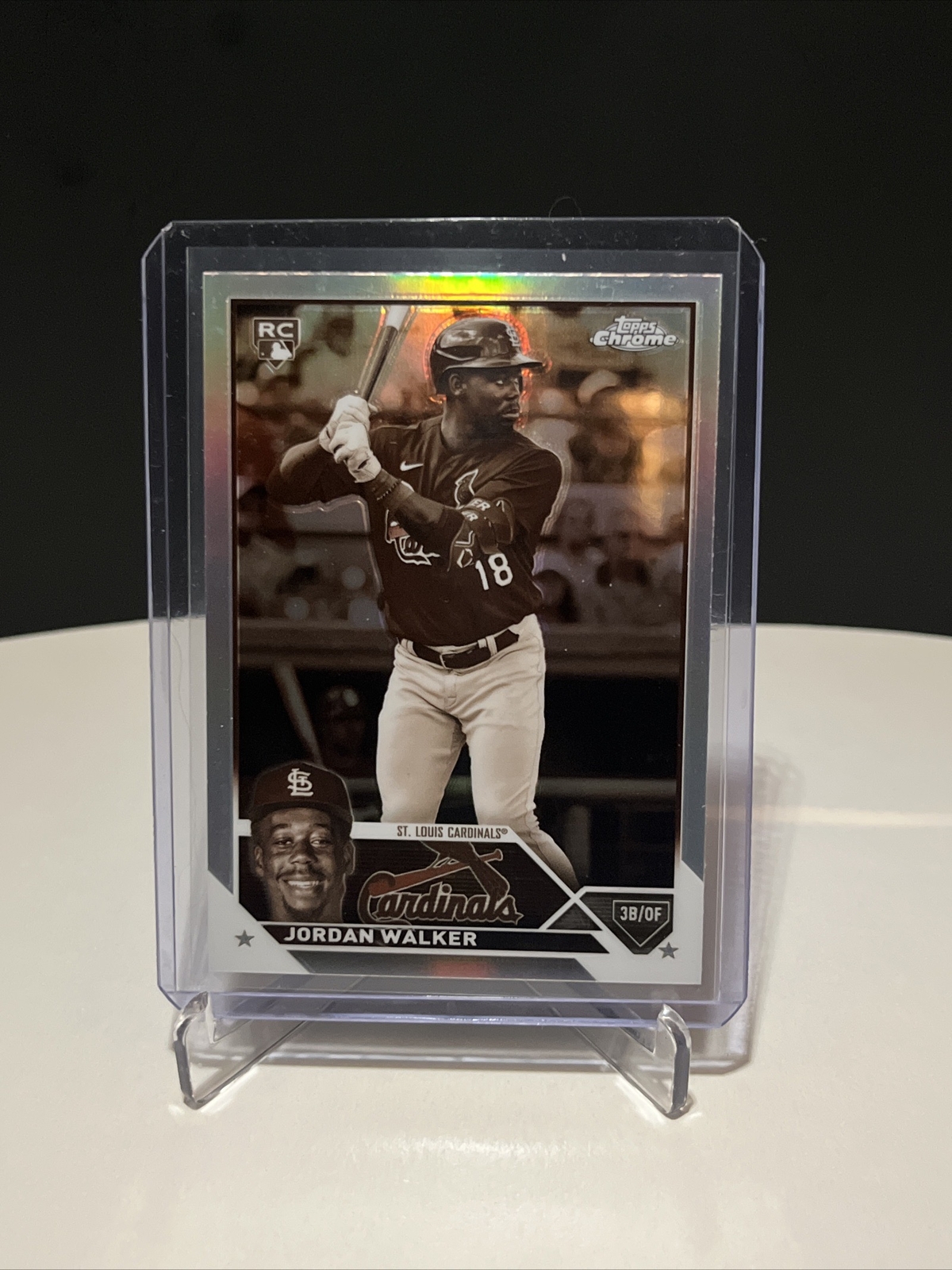 2023 Topps Chrome JORDAN WALKER #209 St. Louis Cardinals RC ~ SEPIA REFRACTOR