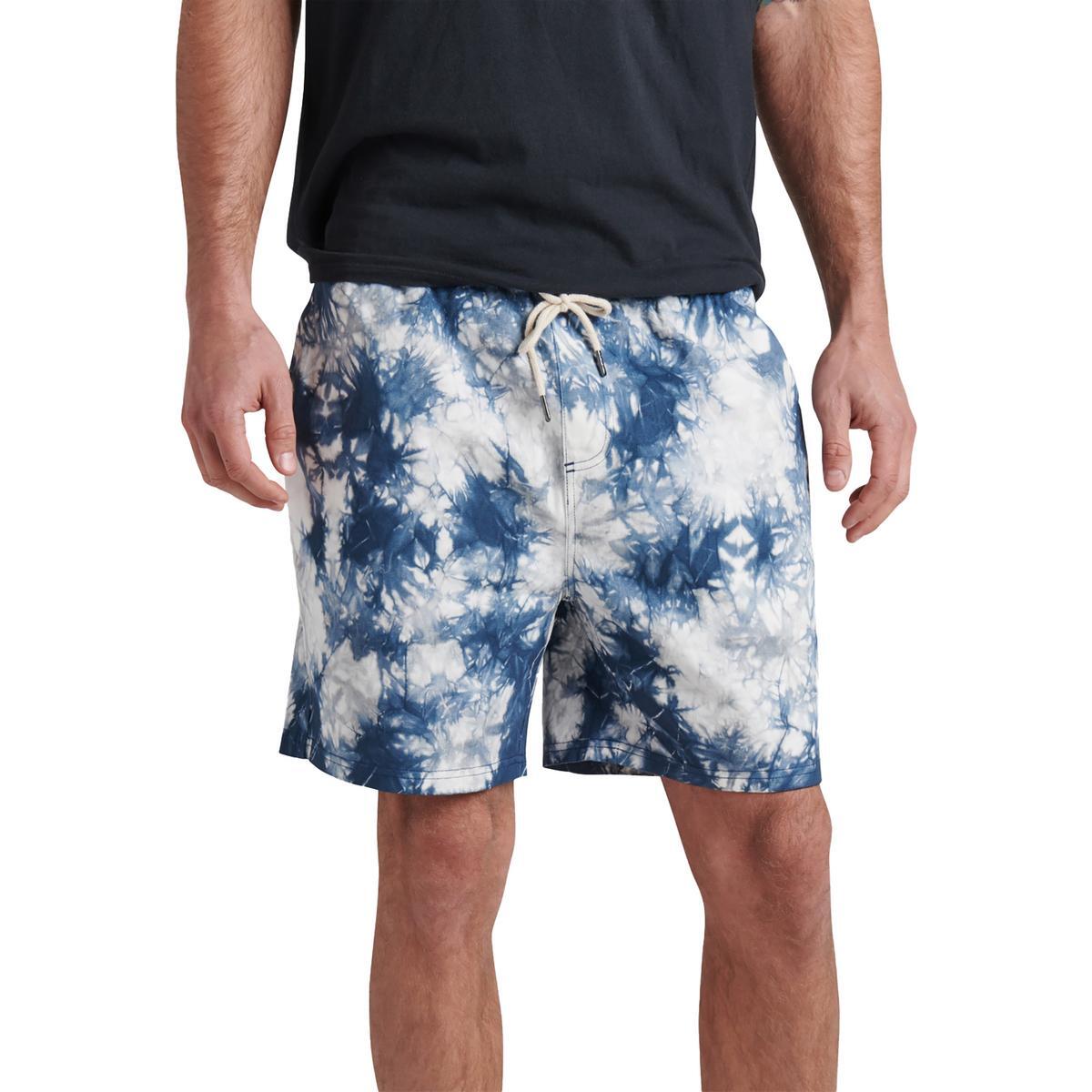 Junk Food Mens Ford White Tie-Dye 6 Inseam Twill Casual Shorts XXL BHFO 5522