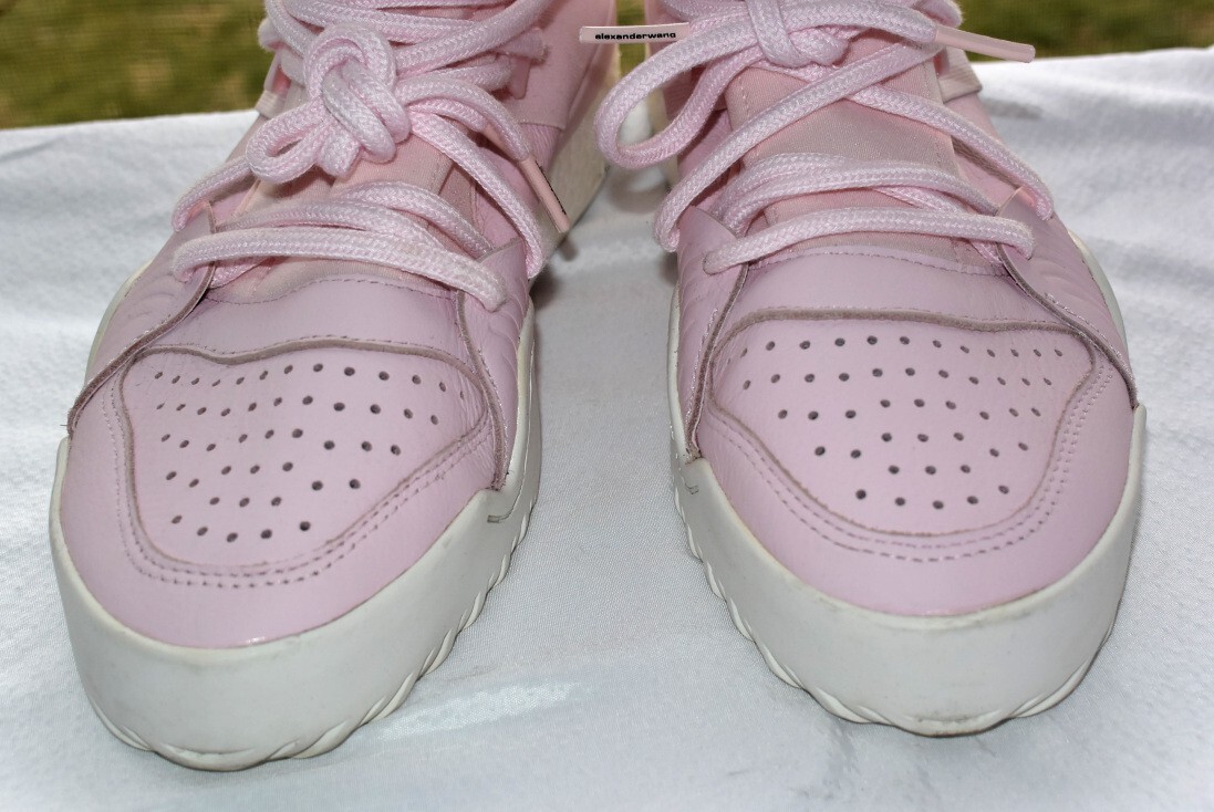 スニーカー ALEXANDER WANG Women Sneakers 30324S069972 Pink Alexander Wang Puff Leather Chunky Sneakers | White | FARFETCH