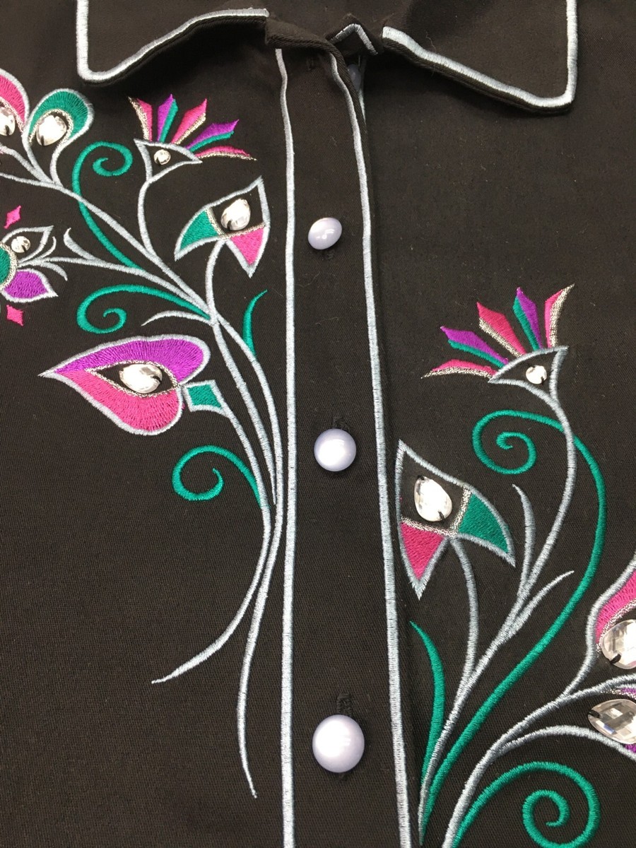 Vintage Bob Mackie Wearable Art Rodeo 90s Rockabilly Embroidered