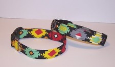 Wet Nose Designs Brightly Colored Navajo Dog Collar Southwestern Western Tribal