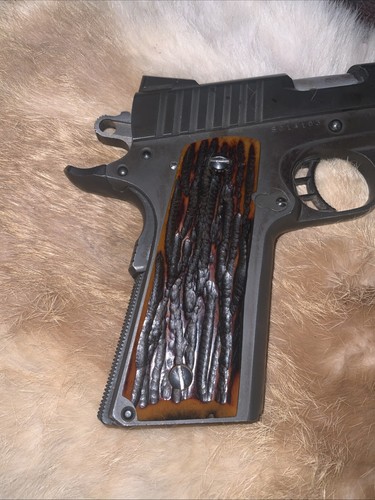 ZIB Grips For 1911: Full Size Wooden Handgun Grips With - View #2