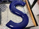 Vintage 15 inch Porcelain Letter Sign
