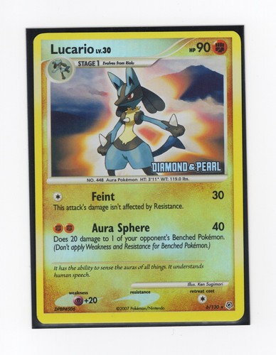 Lucario LV.X (DP12) [Diamond & Pearl: Black Star Promos] | eBay