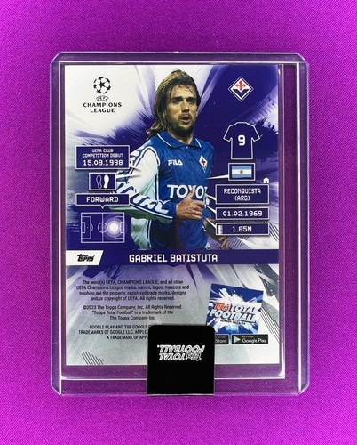 Gabriel Batistuta /99 1ST EDITION - Picture 2 of 4