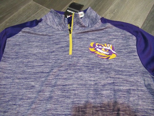 Maglione LSU Tigers 1/4 Zip Uomo Large nuovo con etichette spedizione gratuita - Foto 2 di 5