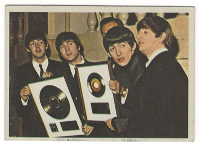1964 TOPPS # 35A THE BEATLES DIARY CARD - PAUL JOHN GEORGE RINGO - NO CREASES !