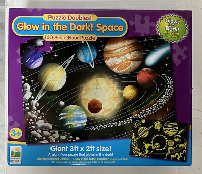 The Learning Journey Giant 3ft x 2ft Puzzle Doubles -Glow In The Dark-100 Pieces